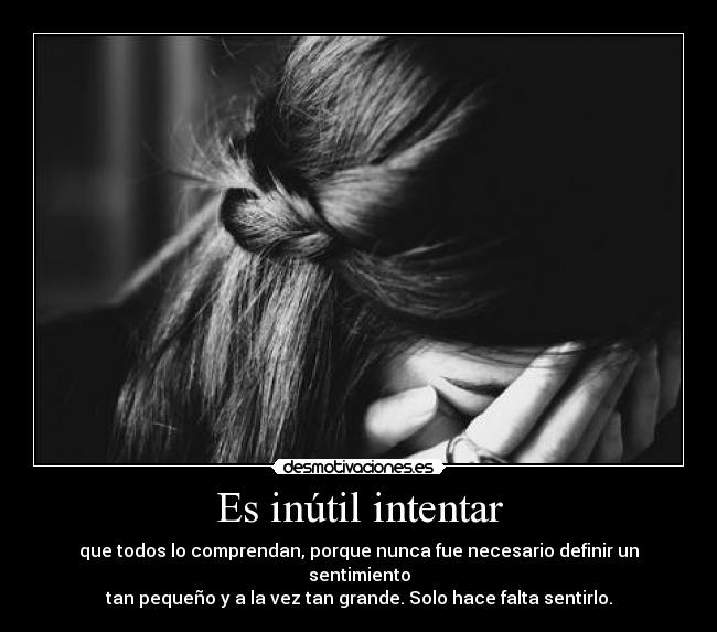 Es inútil intentar - 