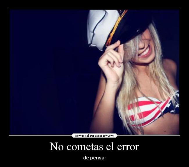 No cometas el error - 