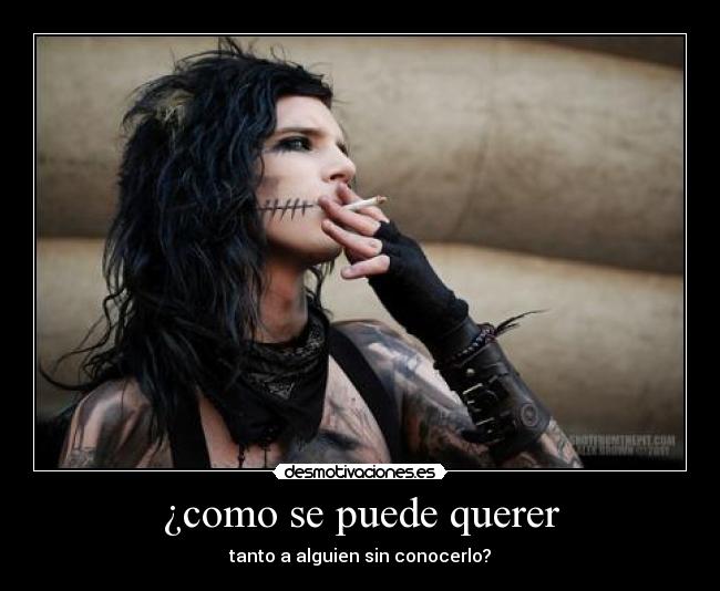 ¿como se puede querer - tanto a alguien sin conocerlo?