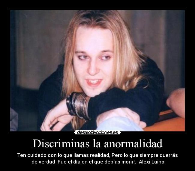 Discriminas la anormalidad - 