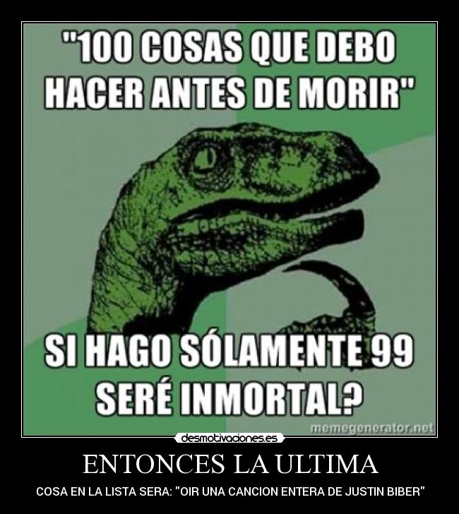 ENTONCES LA ULTIMA -
