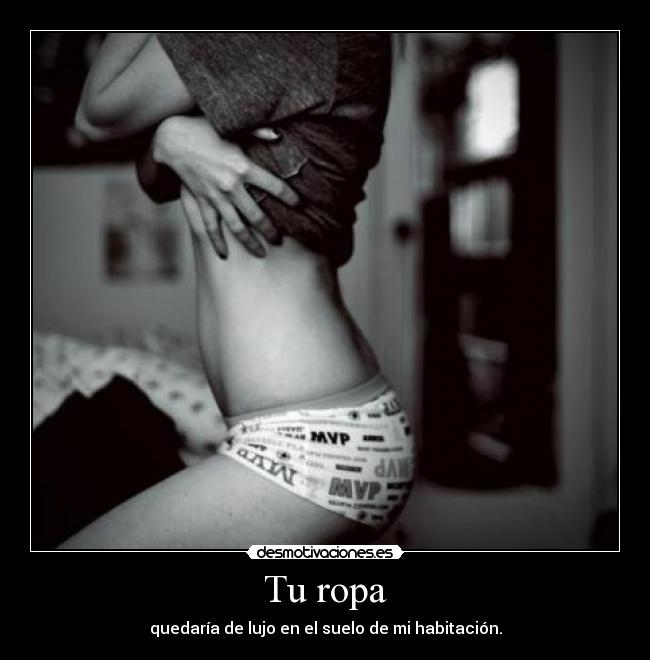 carteles habitacion suelo ropa sexo desmotivaciones