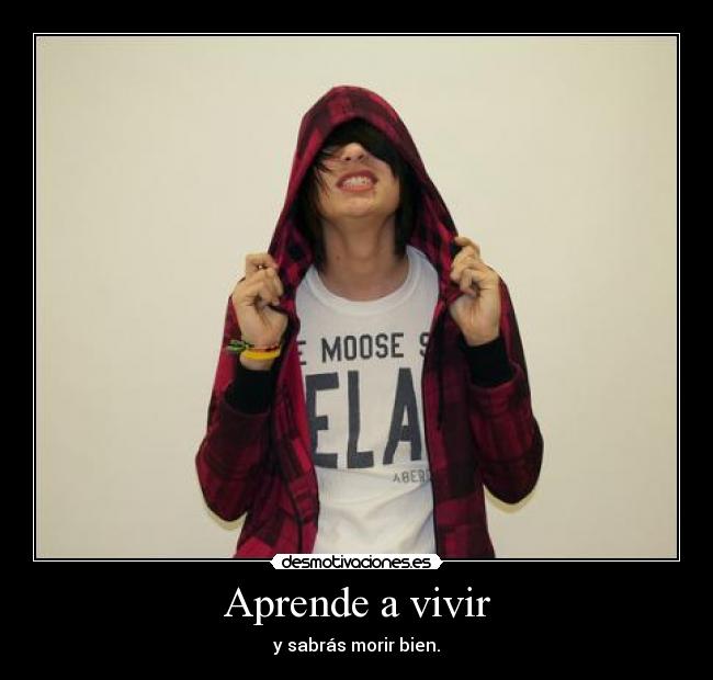 Aprende a vivir - y sabrás morir bien.
