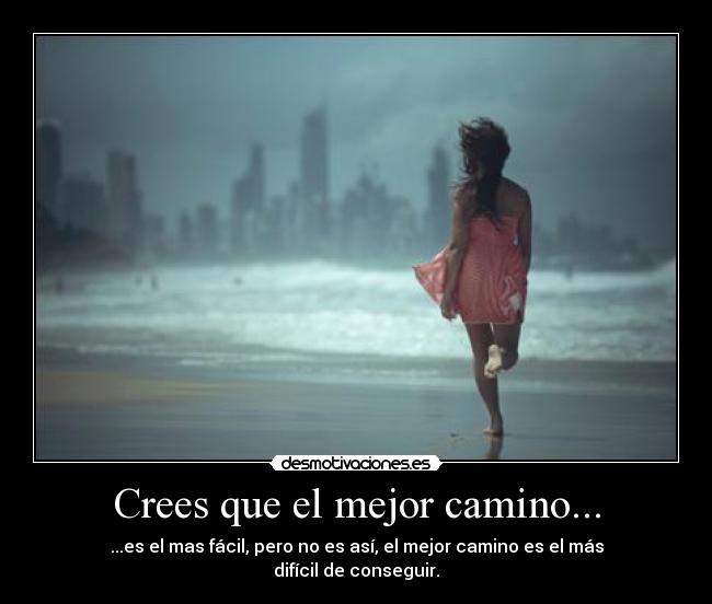 Crees que el mejor camino... - 