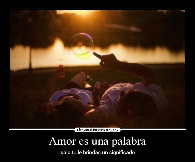 Amor es una palabra -