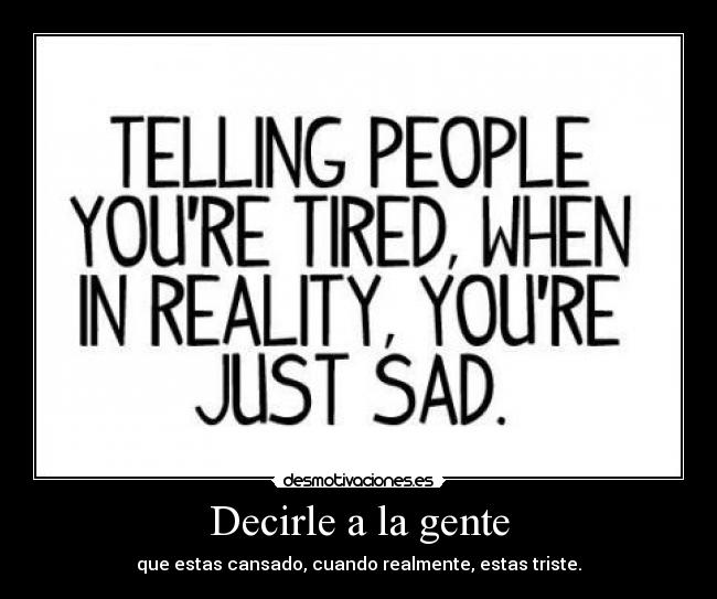 Decirle a la gente - 