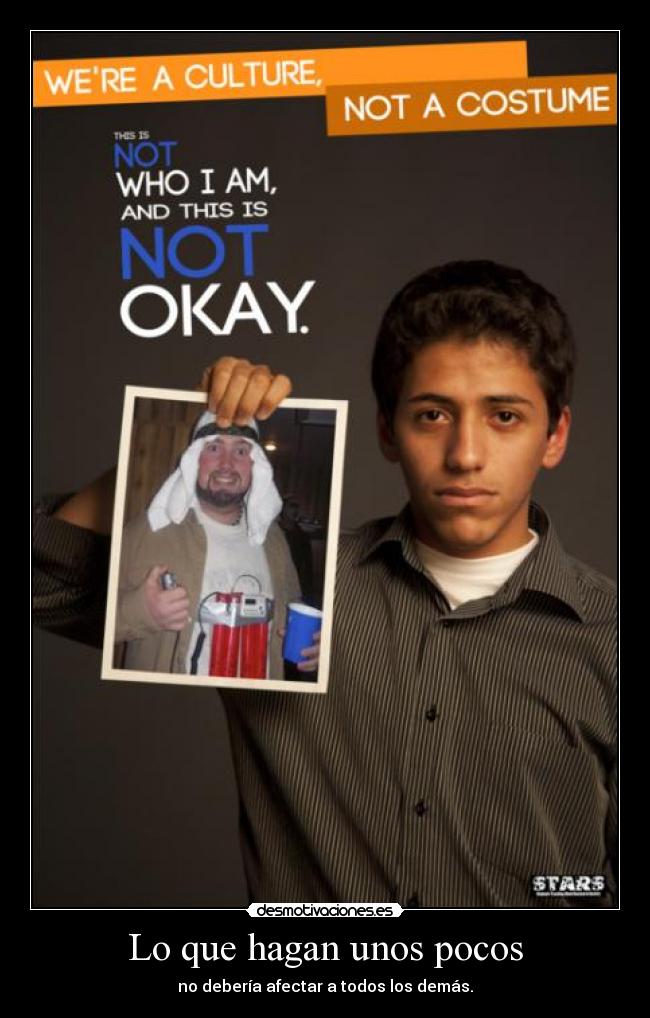 Lo que hagan unos pocos - no debería afectar a todos los demás.