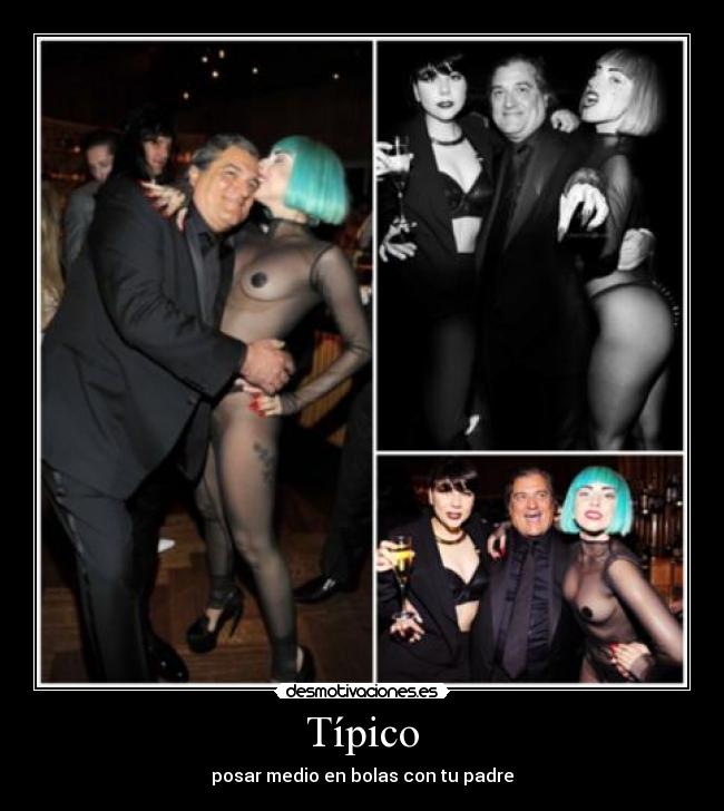 Típico - posar medio en bolas con tu padre