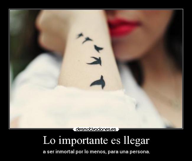 Lo importante es llegar - 