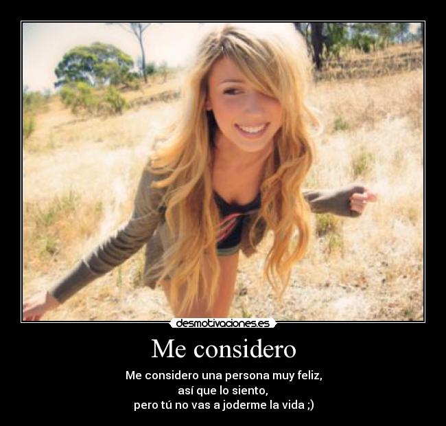 Me considero -