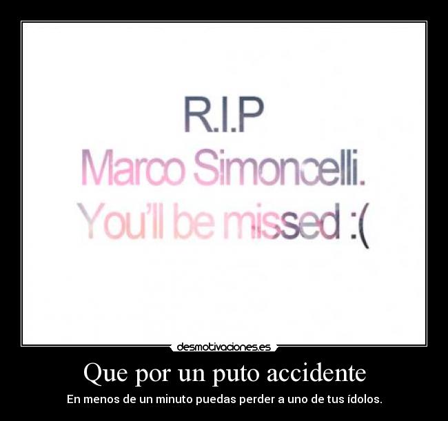 Que por un puto accidente - 