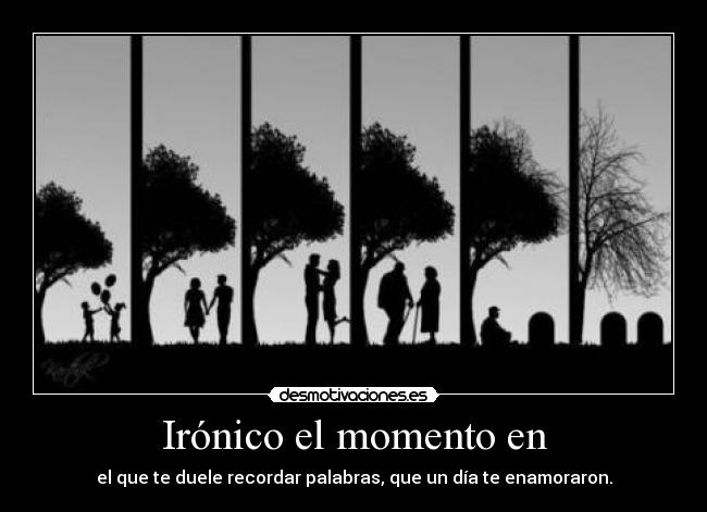 Irónico el momento en - 