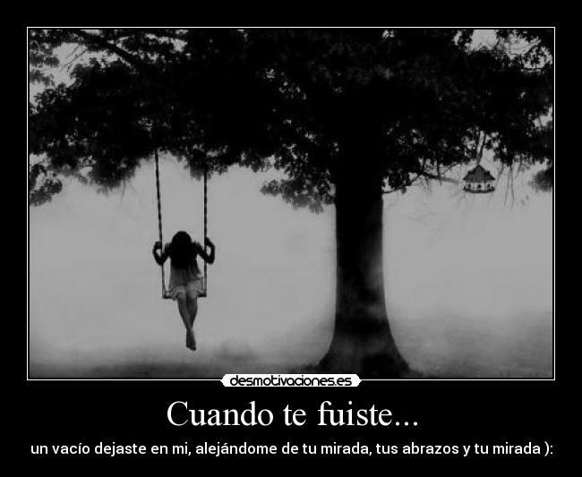 Cuando te fuiste... -