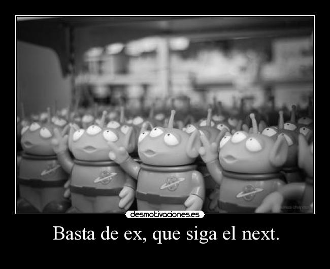 Basta de ex, que siga el next. -