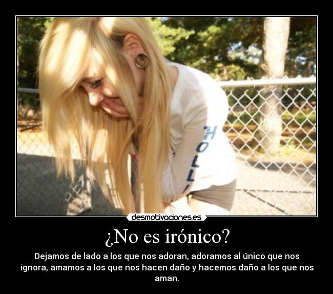 ¿No es irónico? - 