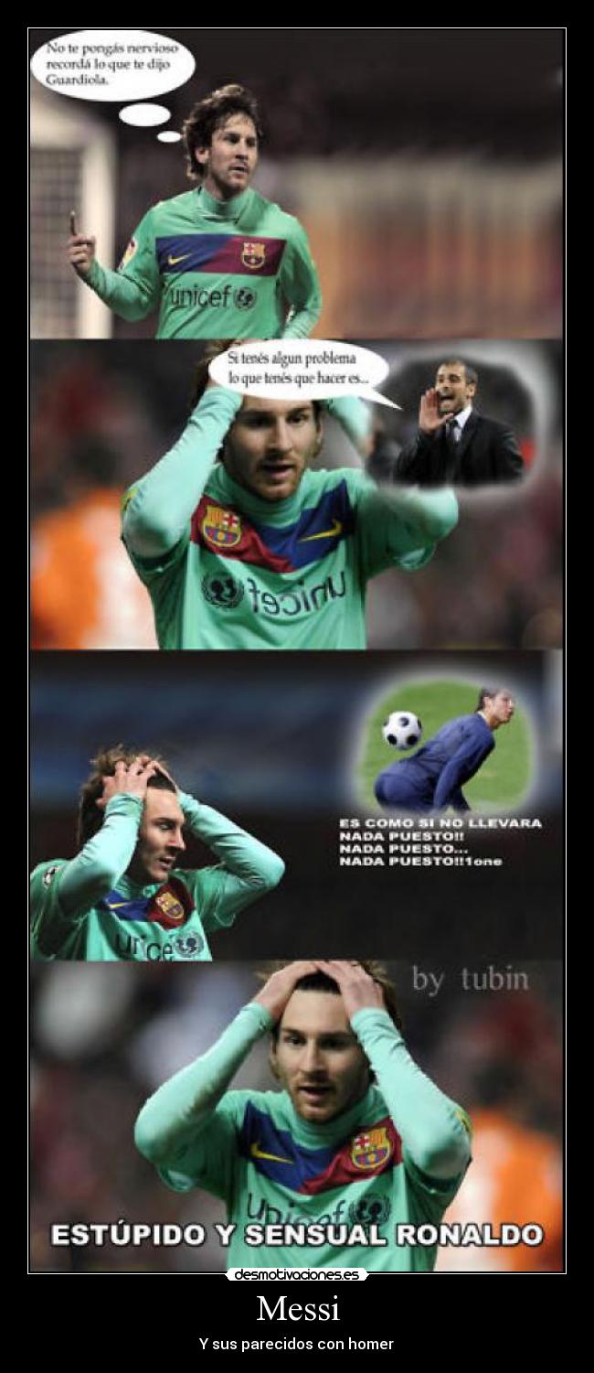 Messi - Y sus parecidos con homer