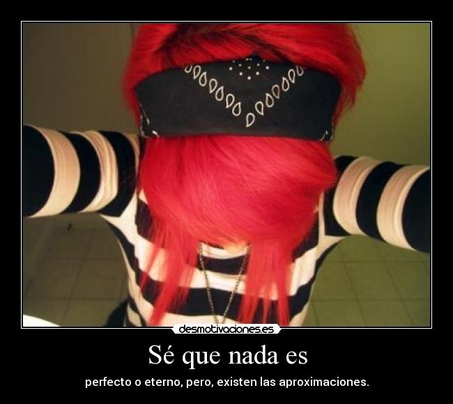 Sé que nada es - 