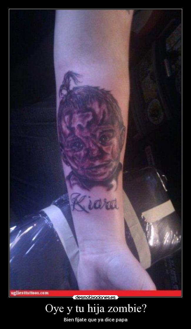 Oye y tu hija zombie? - Bien fíjate que ya dice papa