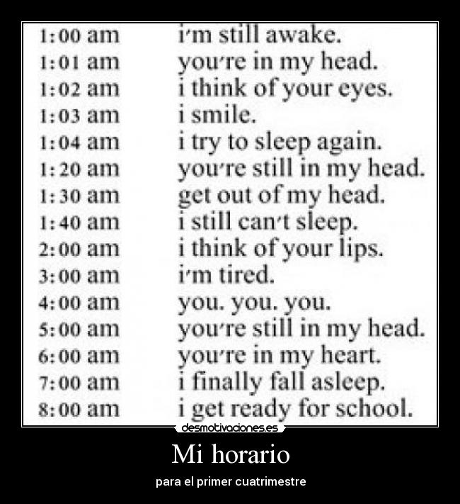 Mi horario -
