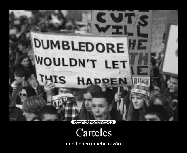 carteles dumbledore dejaria que esto pasara zaisei desmotivaciones