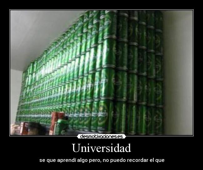 Universidad - se que aprendí algo pero, no puedo recordar el que