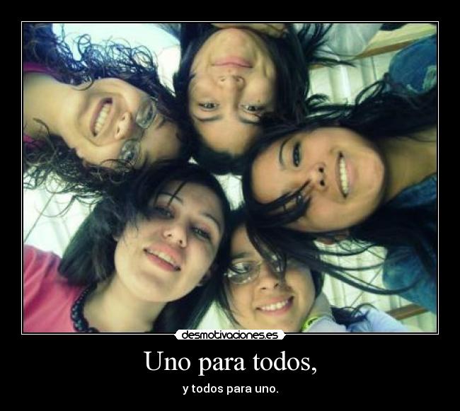 carteles uno para todos desmotivaciones