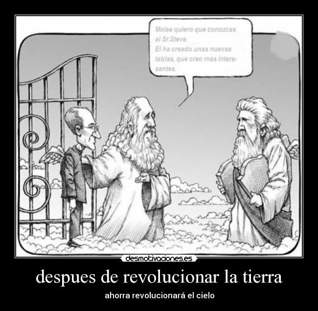 despues de revolucionar la tierra - ahorra revolucionará el cielo