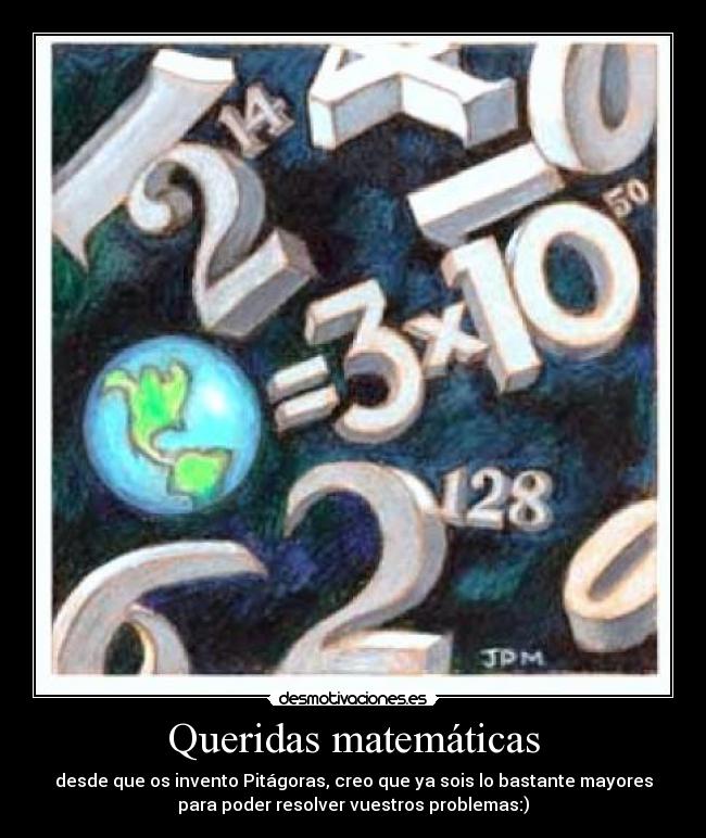Queridas matemáticas -