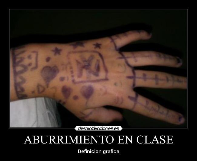 carteles aburrimiento clase desmotivaciones