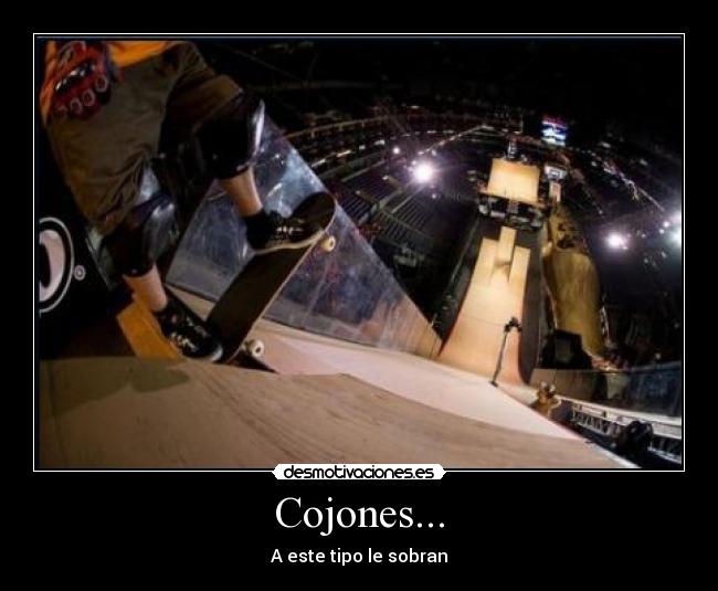 Cojones... - A este tipo le sobran