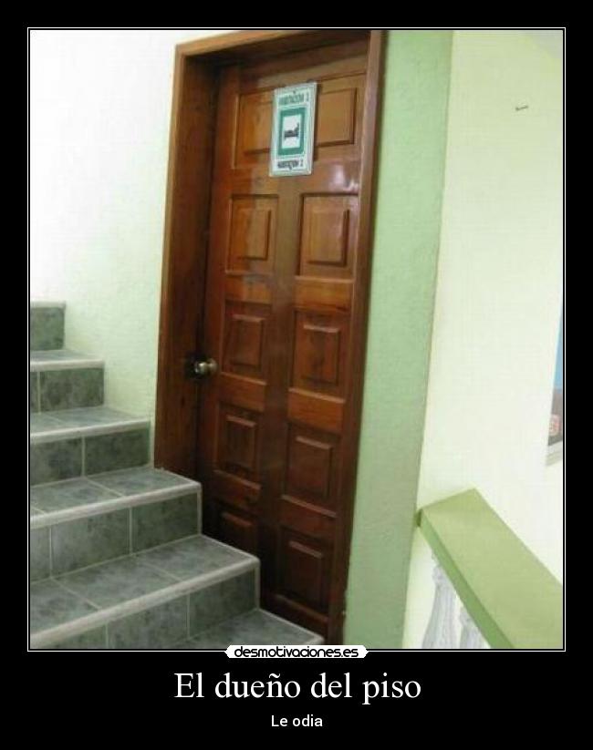 El dueño del piso - Le odia
