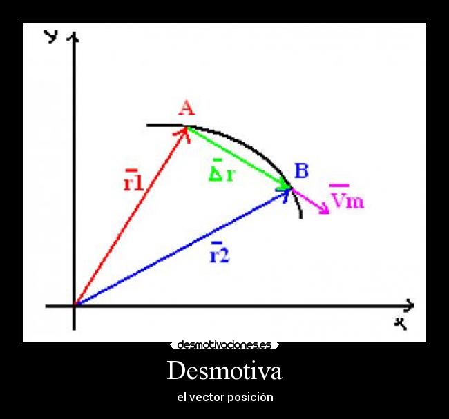 Desmotiva - el vector posición