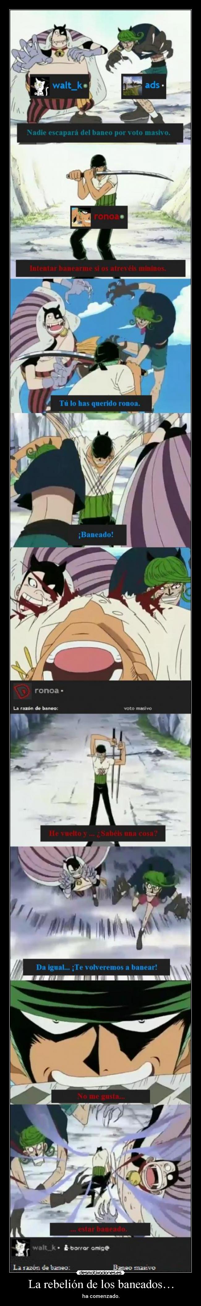 La rebelión de los baneados… - 