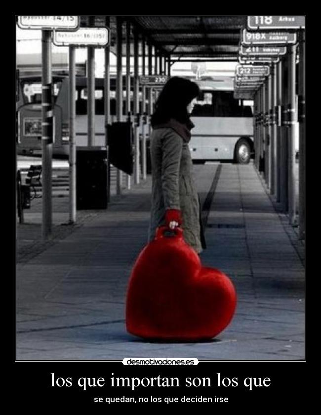 los que importan son los que - 