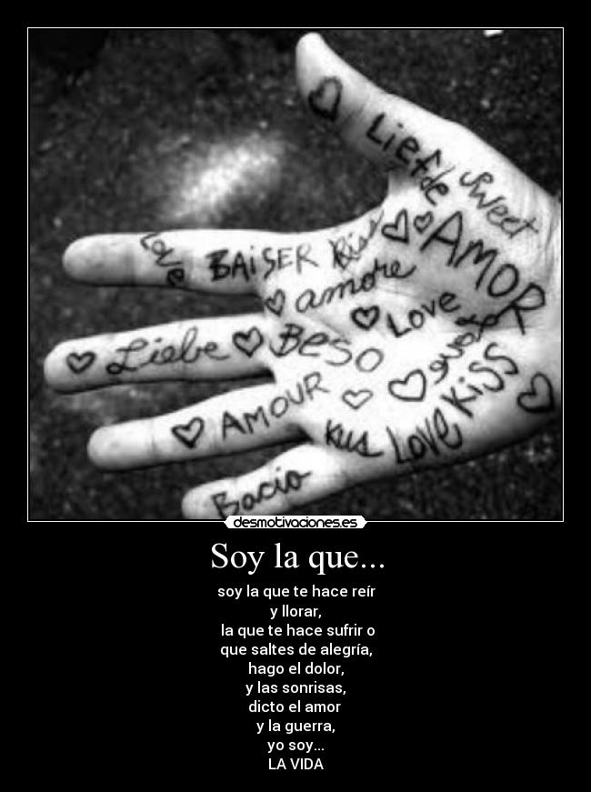 Soy la que... -