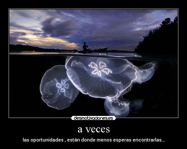 a veces -