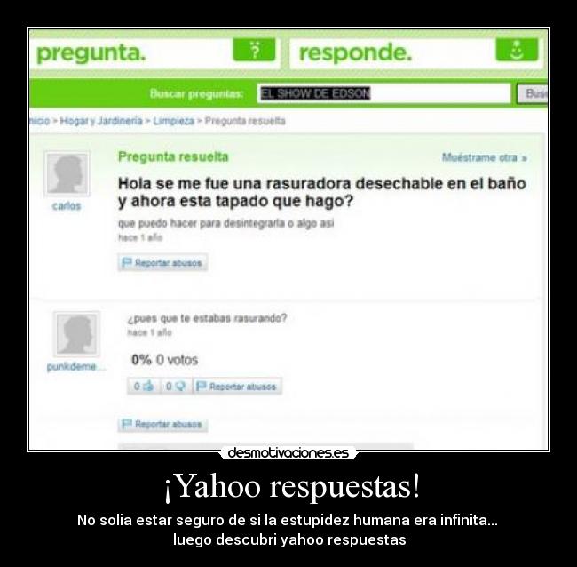 ¡Yahoo respuestas! - 