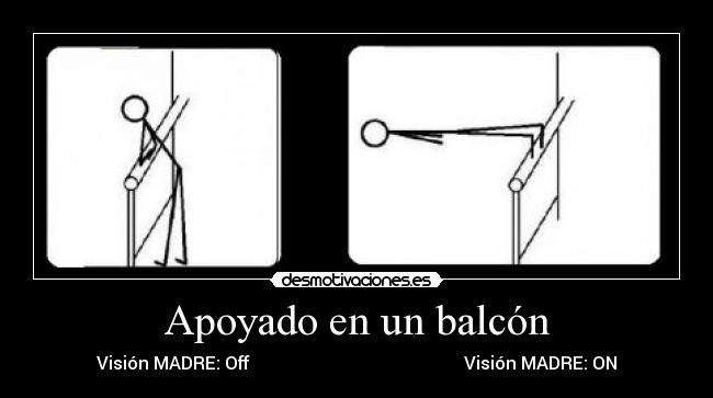 Apoyado en un balcón - 