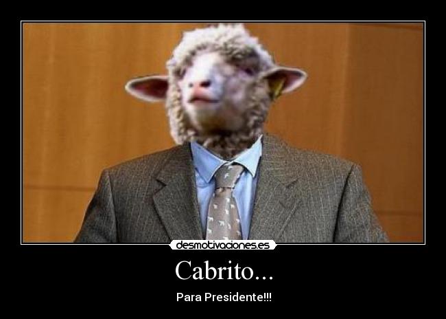 Cabrito... - Para Presidente!!!
