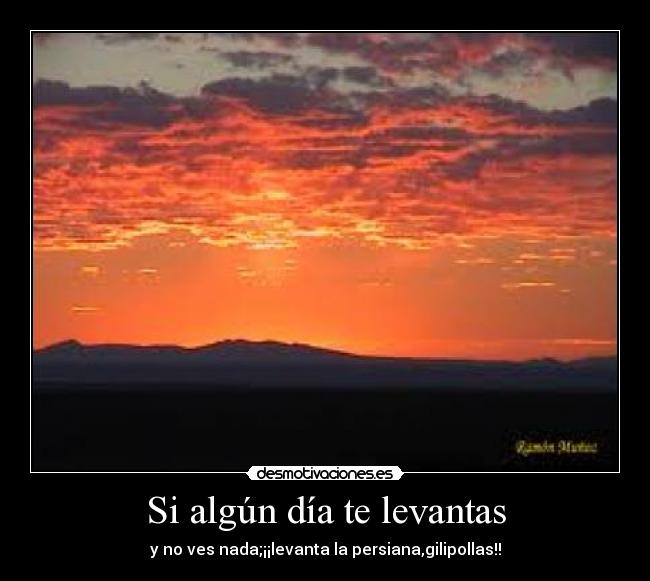 Si algún día te levantas - 