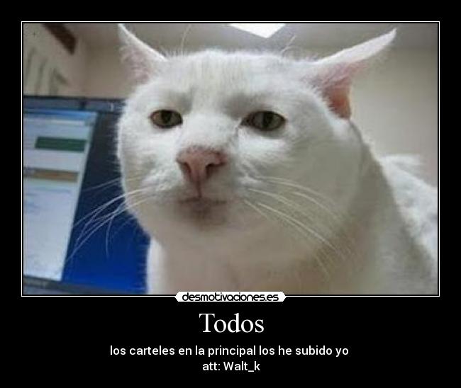 Todos - los carteles en la principal los he subido yo
att: Walt_k