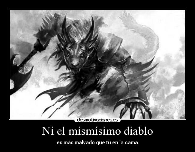 carteles diablo cama desmotivaciones