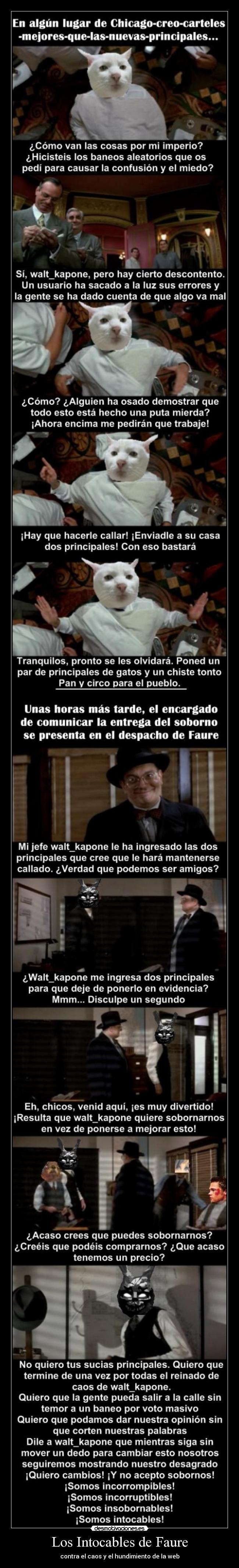 Los Intocables de Faure - contra el caos y el hundimiento de la web