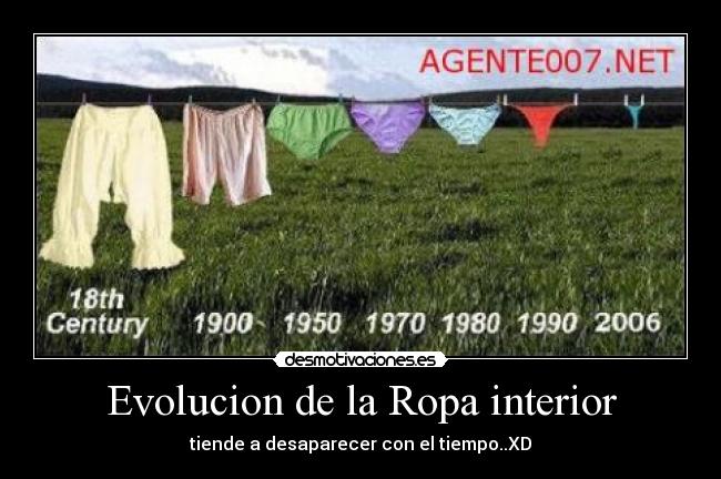 Evolucion de la Ropa interior -