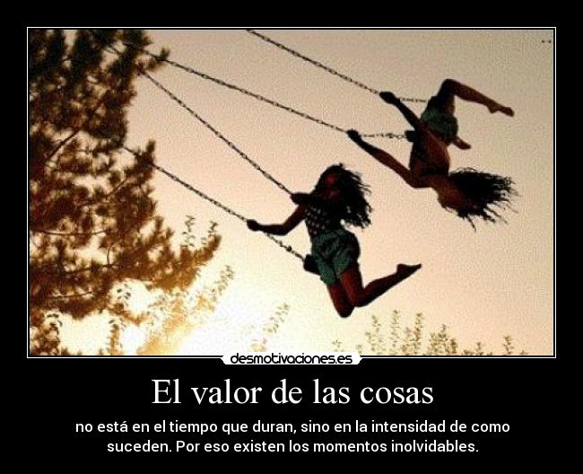 El valor de las cosas -