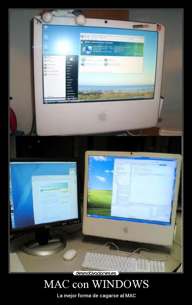 MAC con WINDOWS - La mejor forma de cagarse al MAC