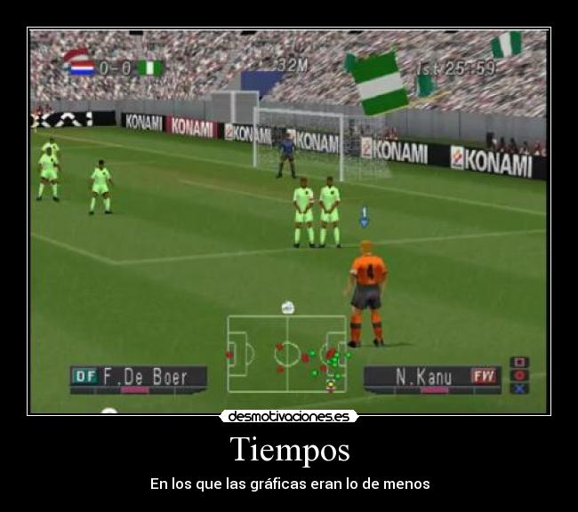 Tiempos - En los que las gráficas eran lo de menos