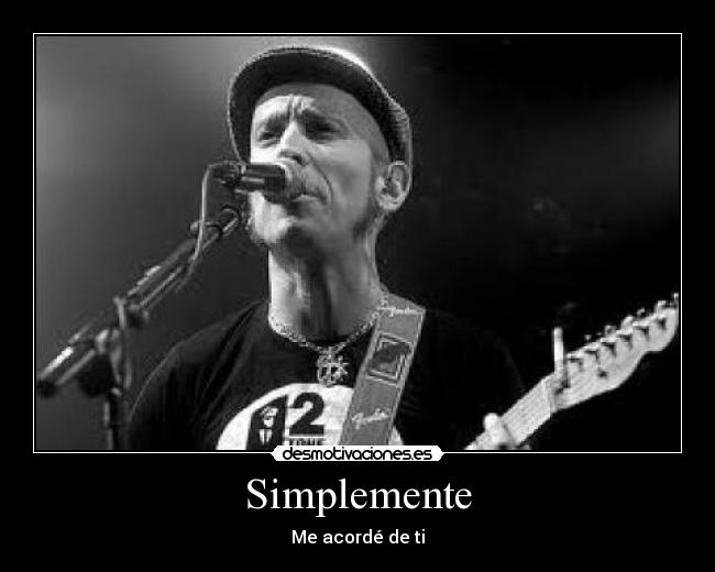 Simplemente - Me acordé de ti