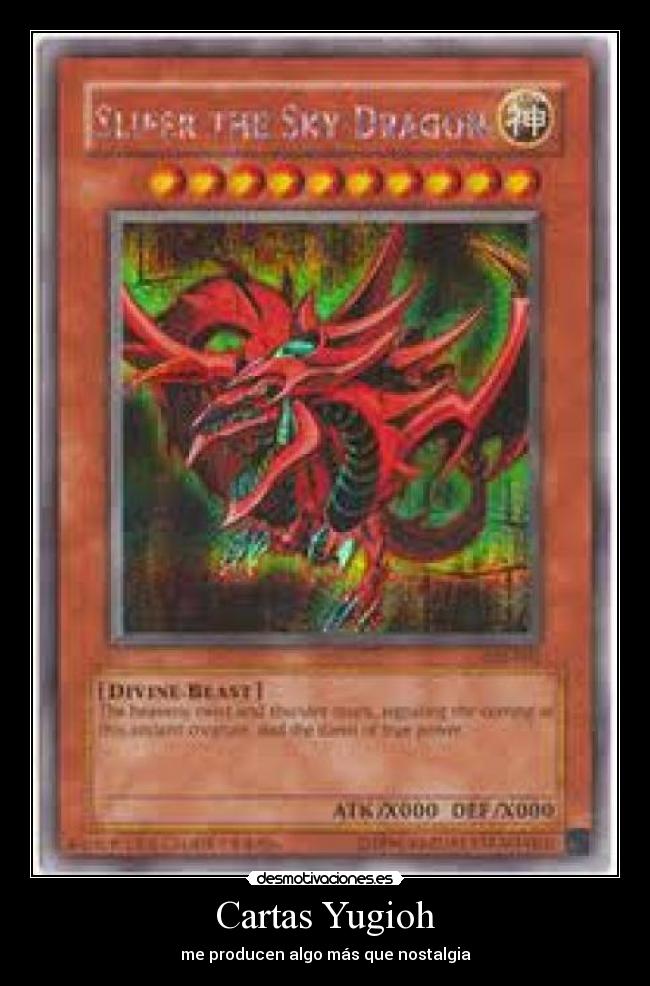 Cartas Yugioh - me producen algo más que nostalgia