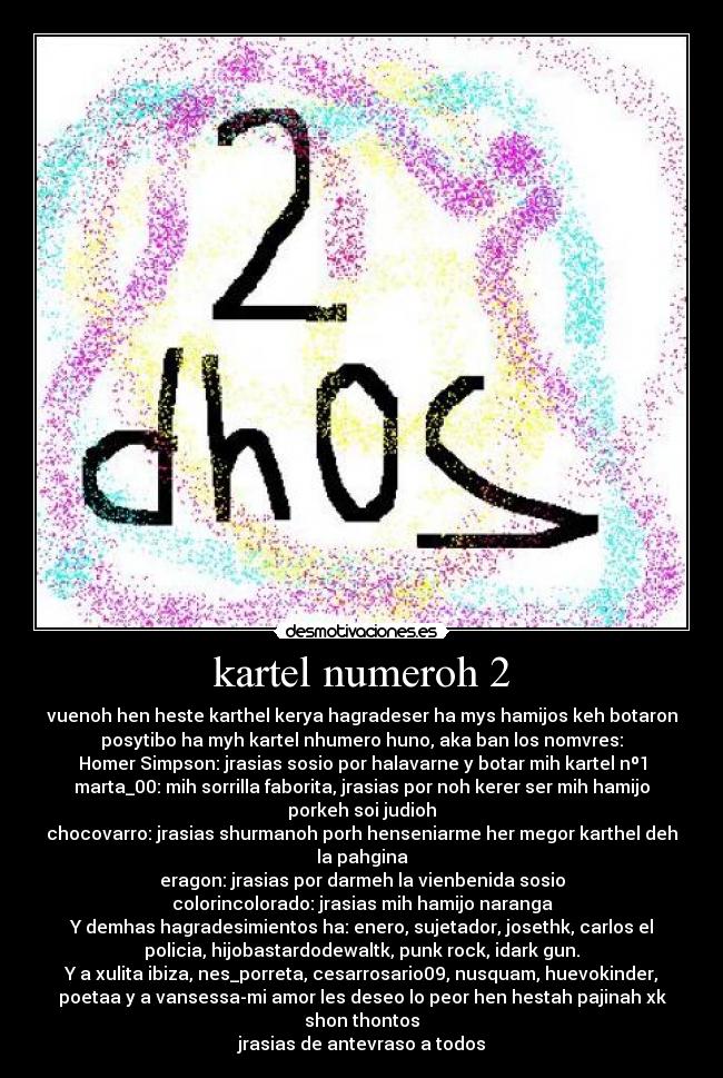 kartel numeroh 2 - 